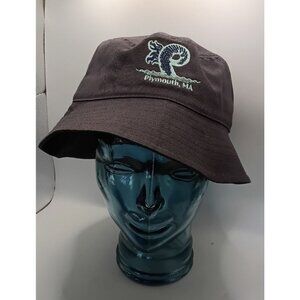 Plymouth MA Embroidered Bucket Hat Cotton Unisex